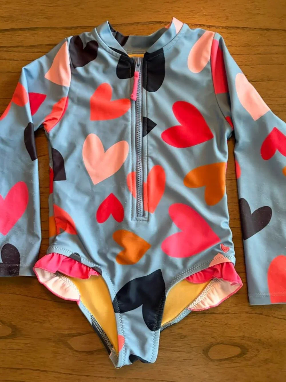 PInk Chicken Toddler Swim Suit  4T